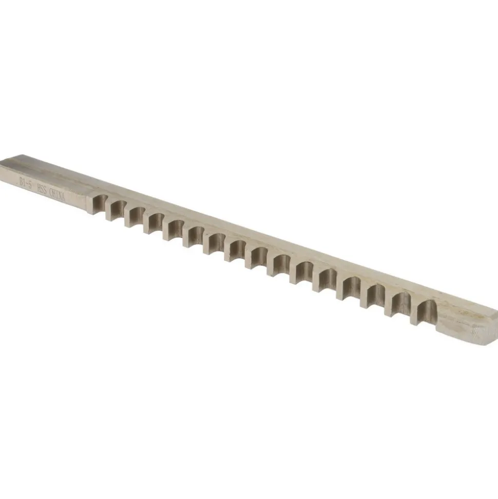 Keyway Broach: Style B-1, High Speed Steel, 5 mm Wide