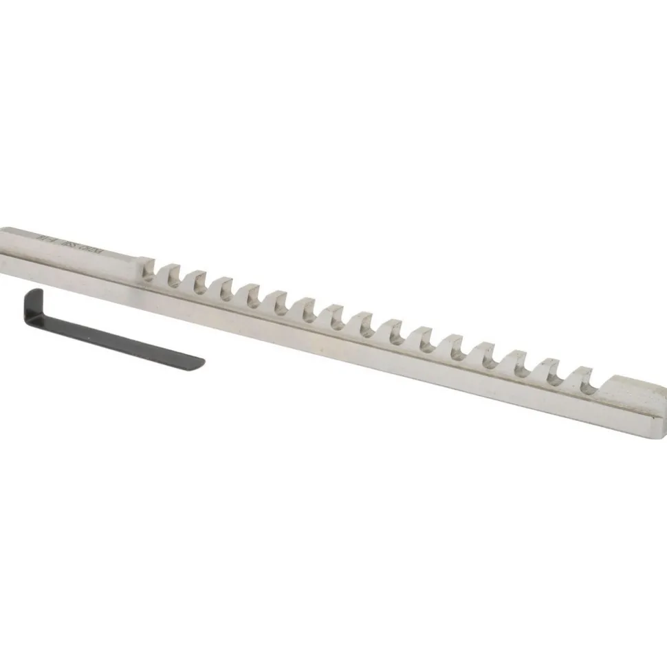Keyway Broach: Style B-1, High Speed Steel, 4 mm Wide