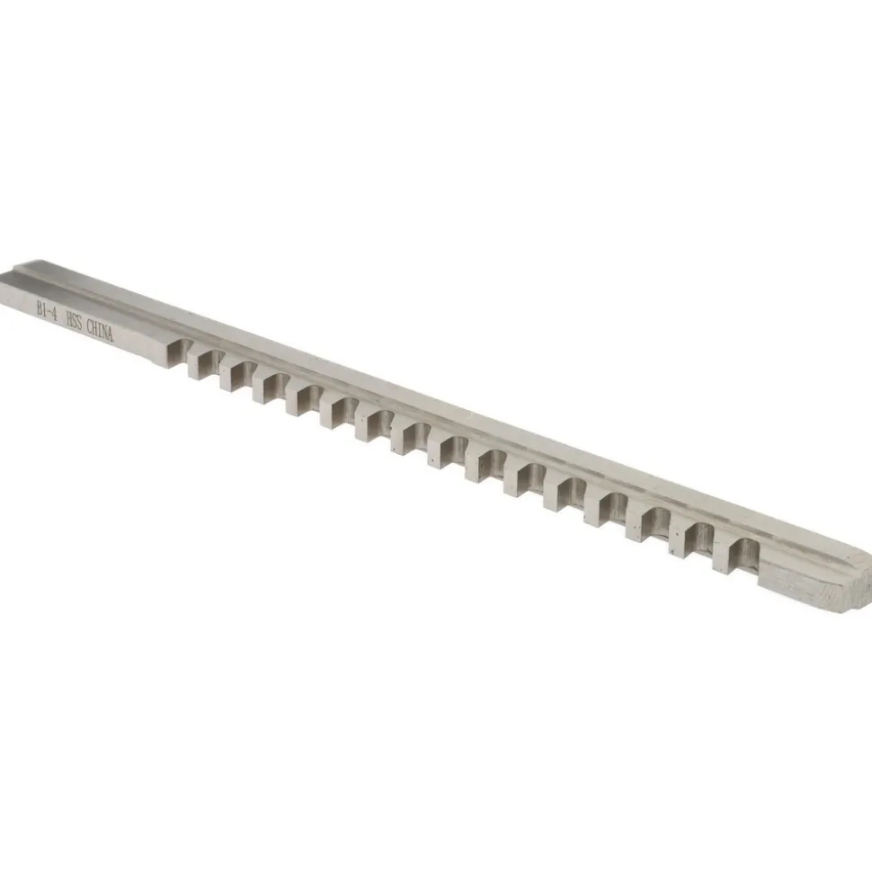 Keyway Broach: Style B-1, High Speed Steel, 4 mm Wide