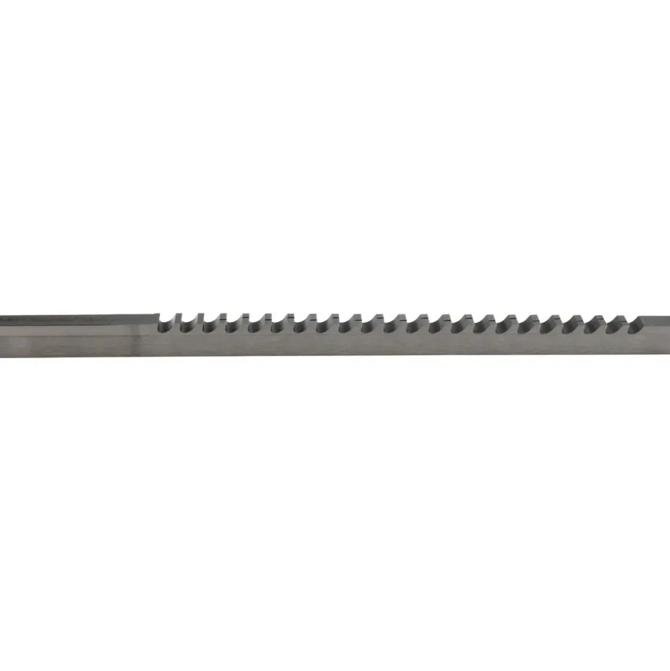 Keyway Broach: Style C, High Speed Steel, 3/8" Wide