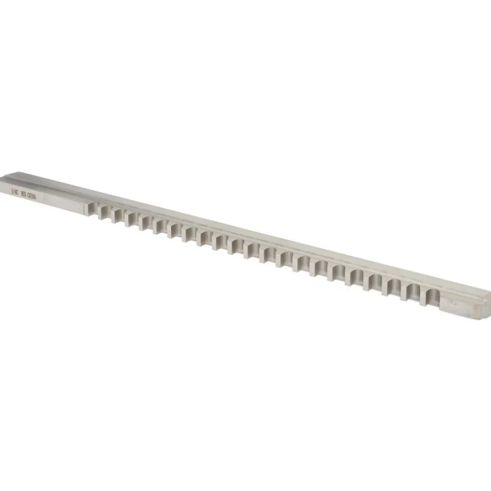 Keyway Broach: Style C, High Speed Steel, 1/4" Wide