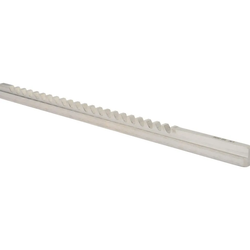 Keyway Broach: Style C, High Speed Steel, 1/4" Wide