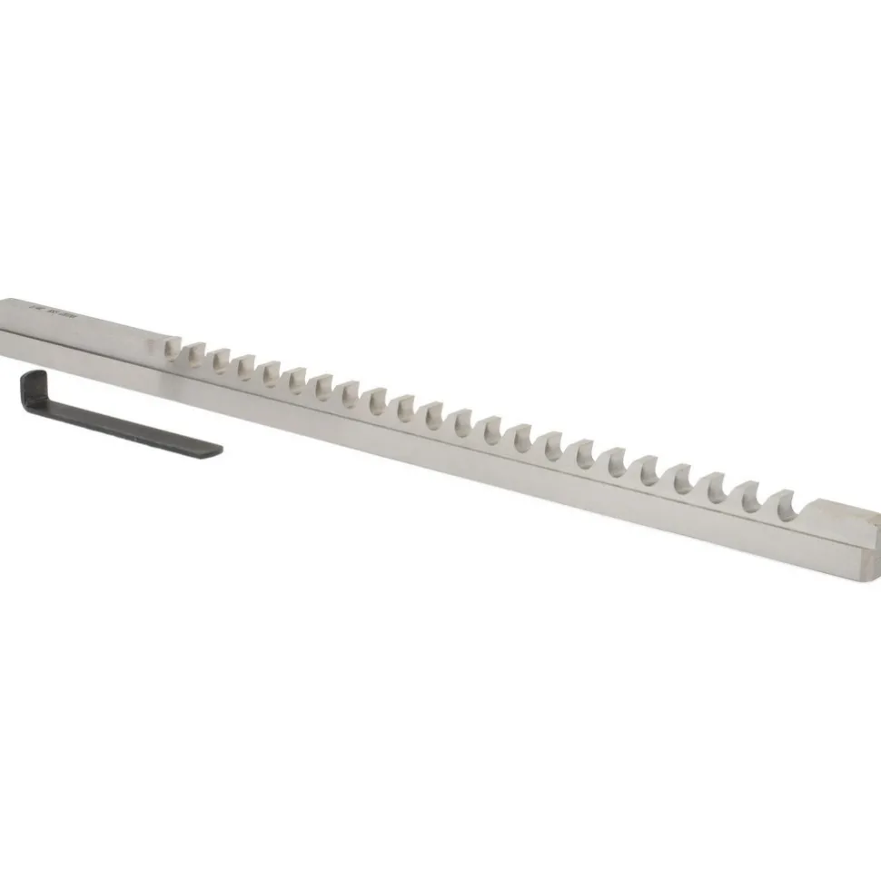 Keyway Broach: Style C, High Speed Steel, 1/4" Wide