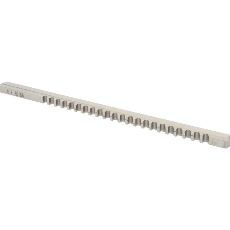 Keyway Broach: Style C-1, High Speed Steel, 8 mm Wide
