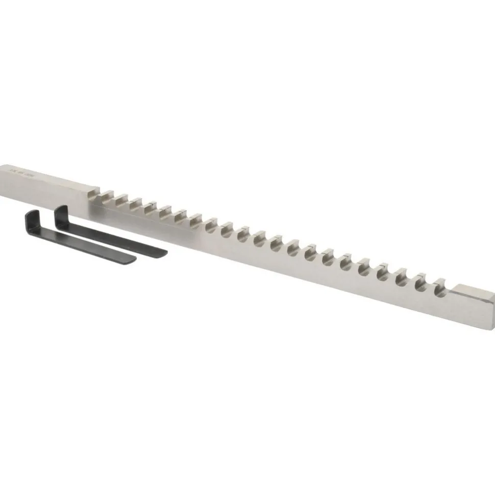Keyway Broach: Style C, High Speed Steel, 3/8" Wide