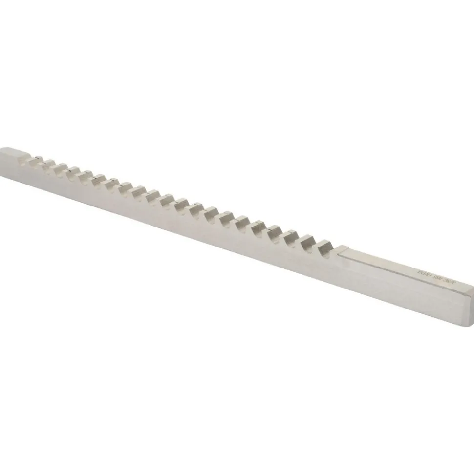 Keyway Broach: Style C, High Speed Steel, 3/8" Wide