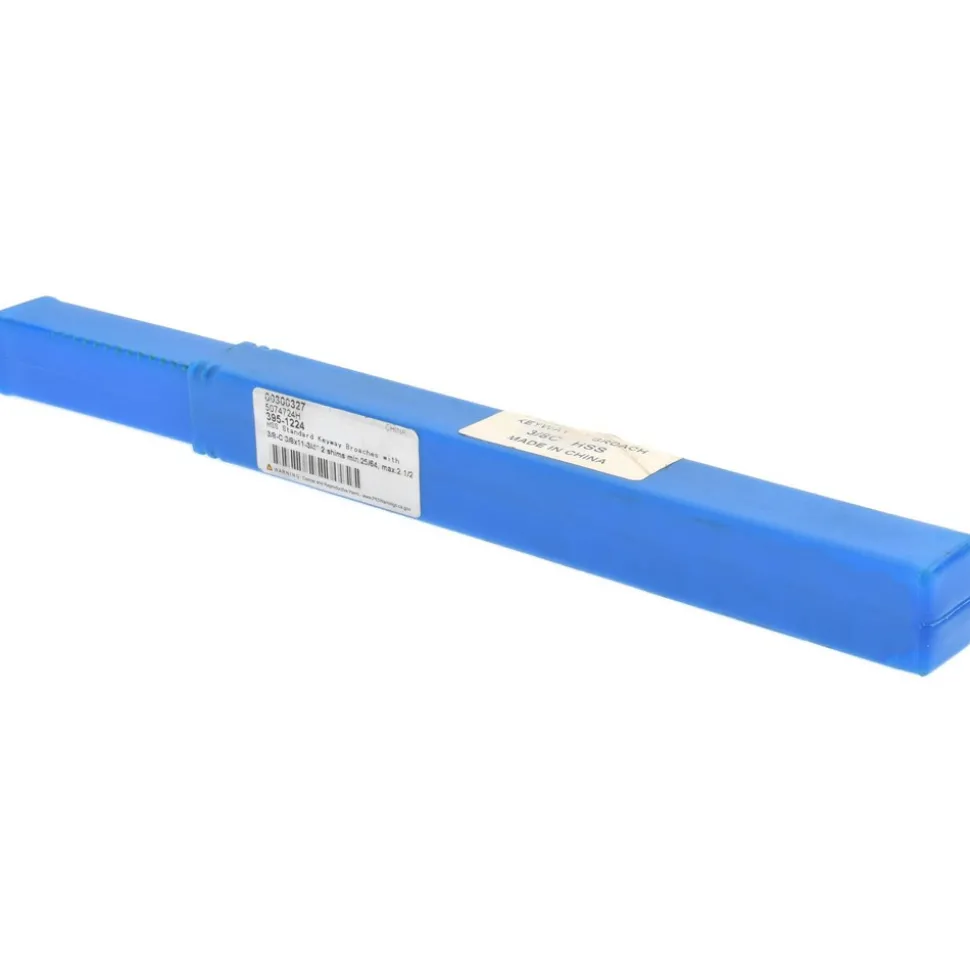 Keyway Broach: Style C, High Speed Steel, 3/8" Wide