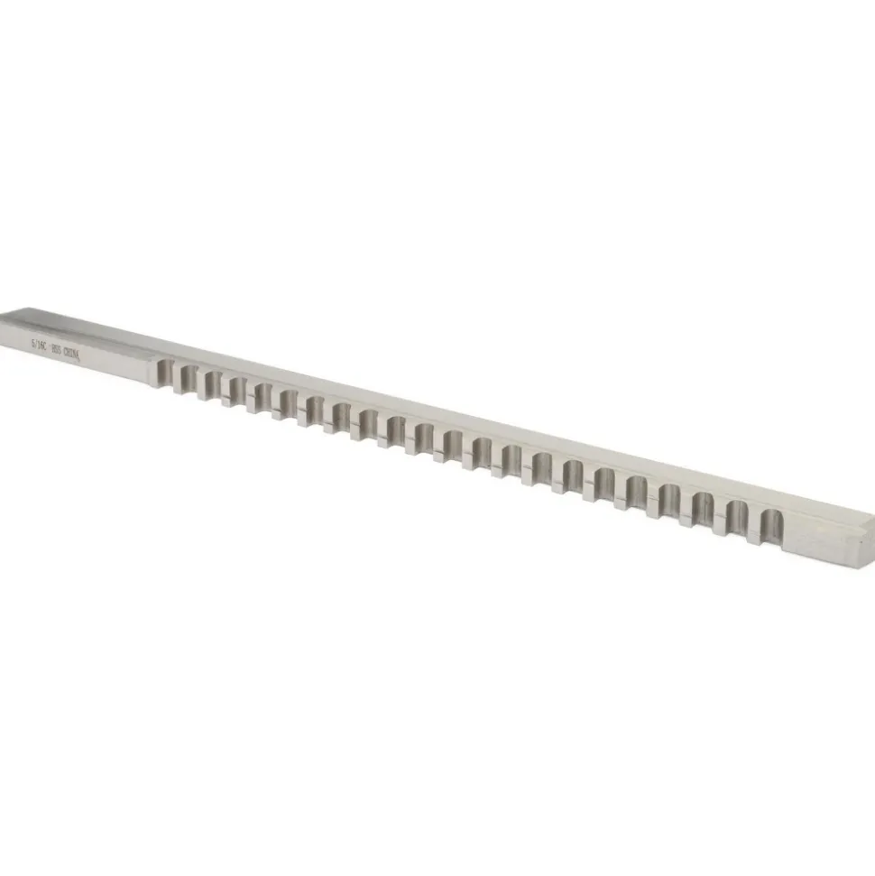 Keyway Broach: Style C, High Speed Steel, 5/16" Wide