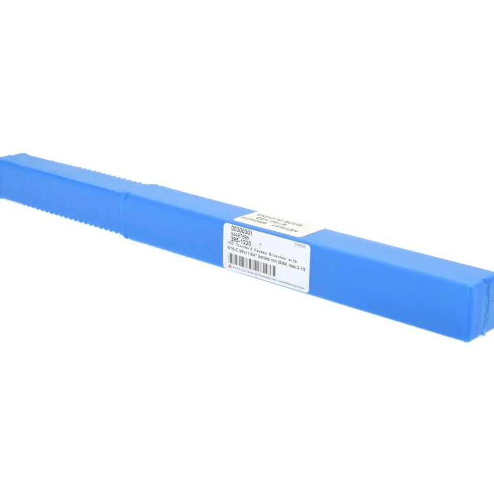 Keyway Broach: Style C, High Speed Steel, 5/16" Wide