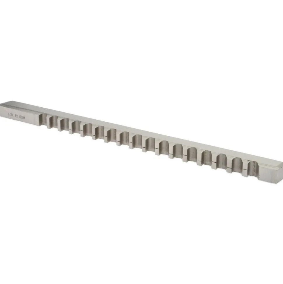 Keyway Broach: Style D, High Speed Steel, 1/2" Wide