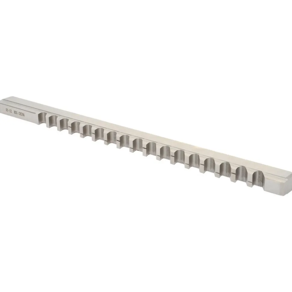 Keyway Broach: Style D-1, High Speed Steel, 12 mm Wide