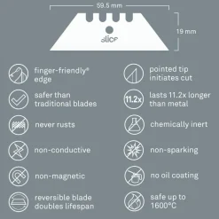 Knife Blade: Utility Knife, 60.00 mm Blade Length