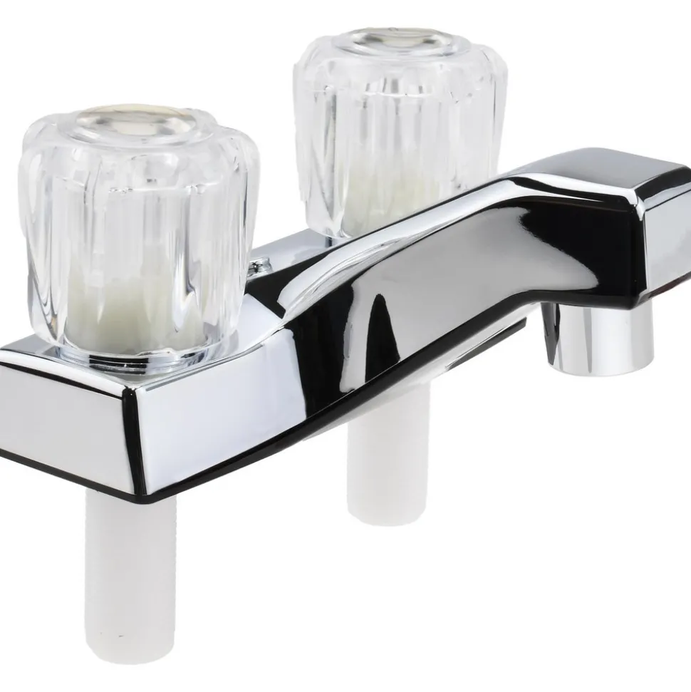 Knob Handle, Deck Plate Bathroom Faucet