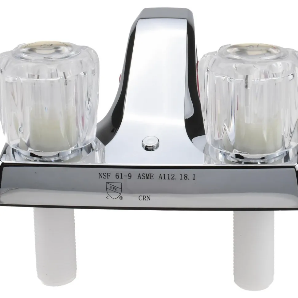 Knob Handle, Deck Plate Bathroom Faucet