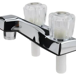 Knob Handle, Deck Plate Bathroom Faucet