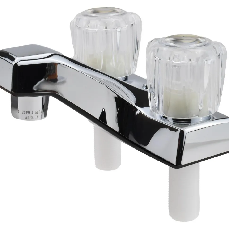 Knob Handle, Deck Plate Bathroom Faucet
