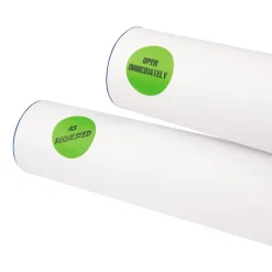Label Maker Label: Neon Green, Paper, 1-1/4" OAL, 1-1/4" OAW, 400 per Roll