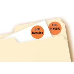 Label Maker Label: Orange, Paper, 3/4