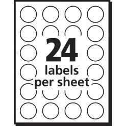 Label Maker Label: Red, Paper, 3/4" OAL, 3/4" OAW, 1,008 per Roll