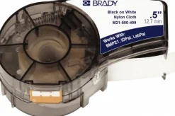Label Maker Label: White, Flexible Nylon, 1/2" OAW