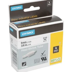 Label Maker Label: White, Heat Shrinkable Polyolefin, 60