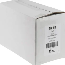 Label Maker Label: White, Matte Coated Facestock, 6