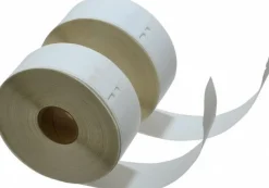 Label Maker Label: White, 3-1/2" OAL, 1-1/8" OAW, 700 per Roll, 2 Roll