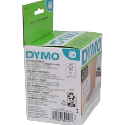 Label Maker Label: White, 4" OAL, 2-5/16" OAW, 300 per Roll, 1 Roll