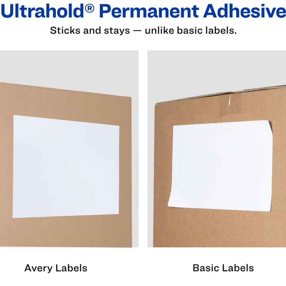 Label Maker Label: White, Paper, 11" OAL, 8-1/2" OAW, 100 per Roll