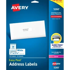 Label Maker Label: White, Paper, 2-5/8