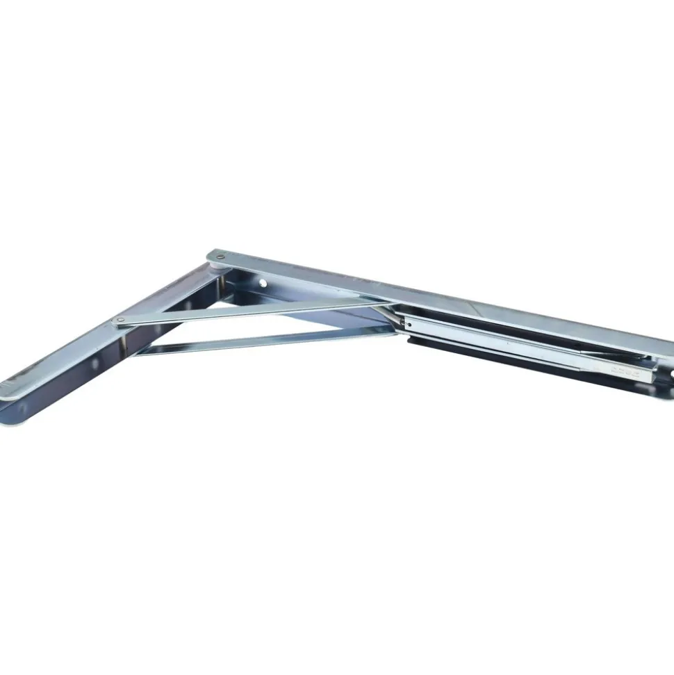750 Lb Capacity, Anachrome Steel Coated, Folding L-Bracket