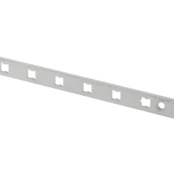 99 Lb Capacity, Anodized Satin Aluminum, Single Slot Shelf Surface Mount Bracket