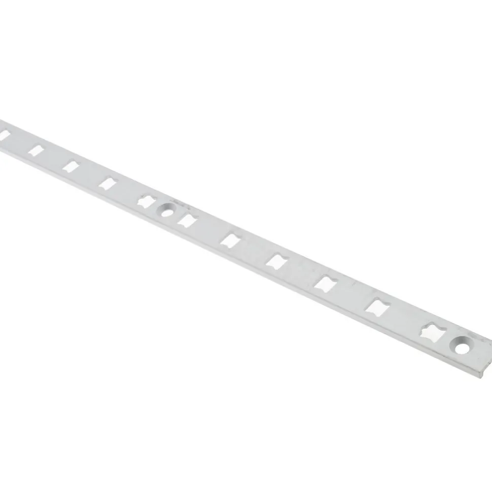 99 Lb Capacity, Anodized Satin Aluminum, Single Slot Shelf Surface Mount Bracket