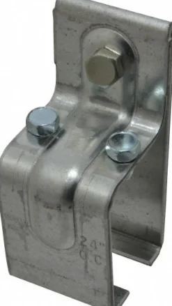 300 Lb Capacity, Galvanized, Single Splice Box Rail Bracket