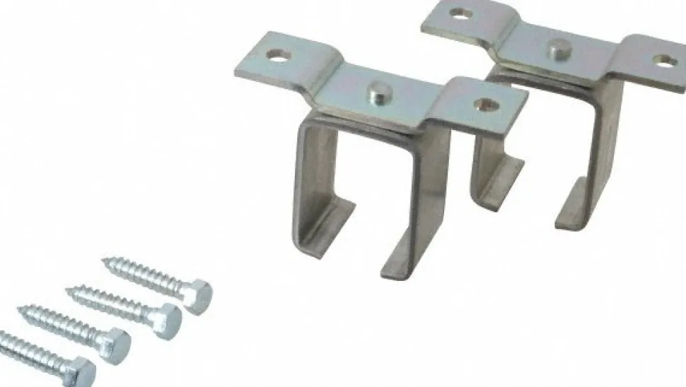 300 Lb Capacity, Galvanized, Single Ceiling Box Rail Bracket