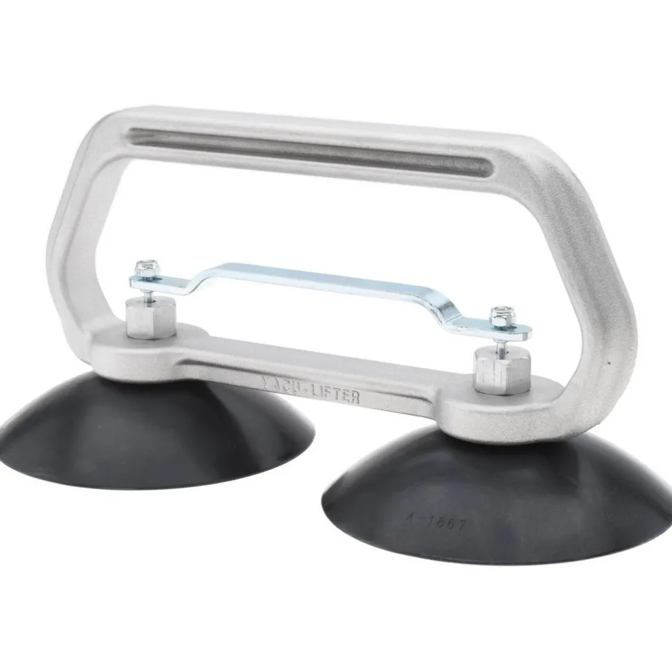 75 Lb. Capacity Heavy Duty Double Cup Sheet Metal Lifter with Release Trigger