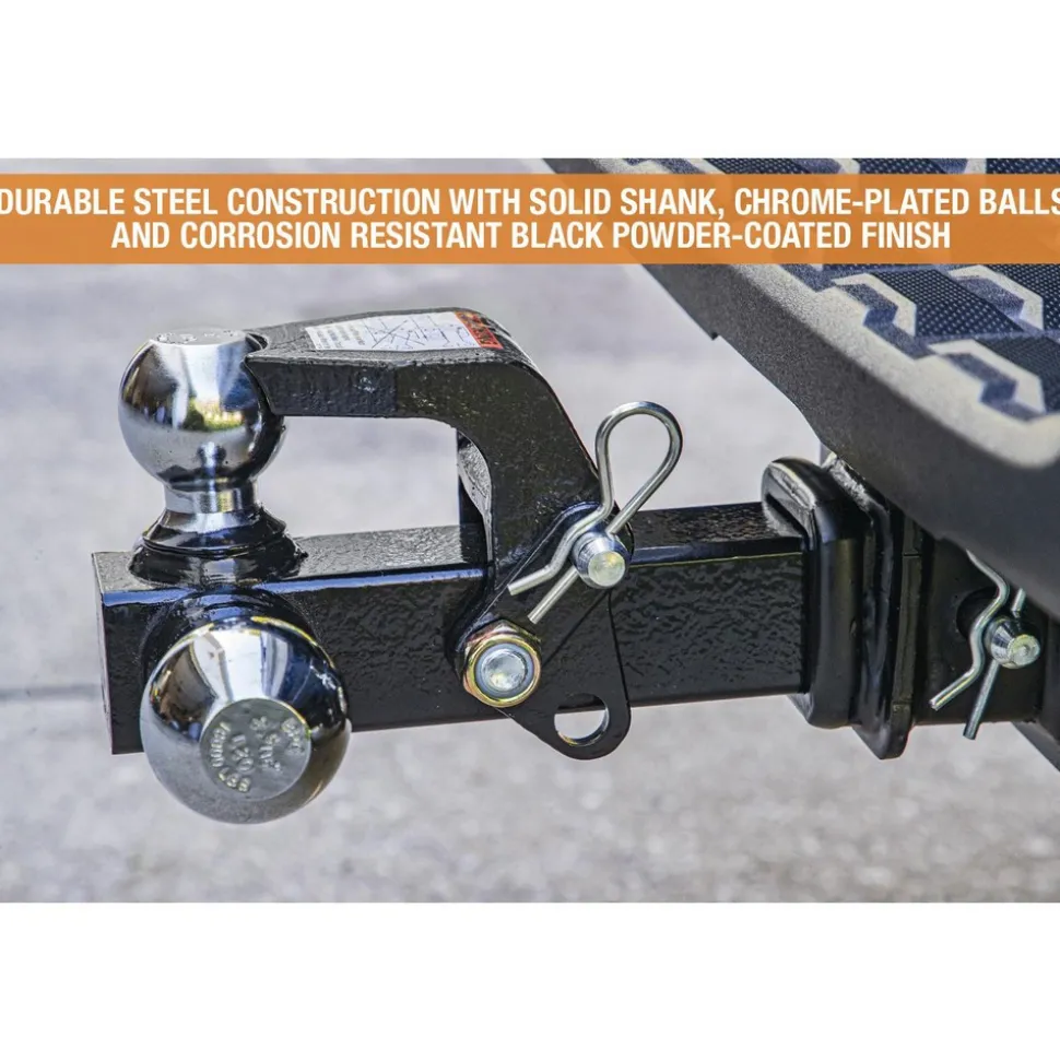 6,000, 7,500 & 10,000 Lb Capacity, 7-1/2" Long, 2" Shank, Triball Hitch Drawbar with Pintle Hook