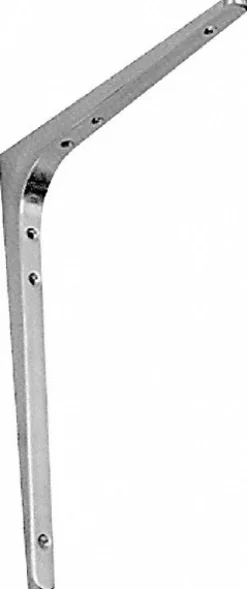 78 Lb Capacity, Satin Stainless Steel Coated, Shelf Bracket