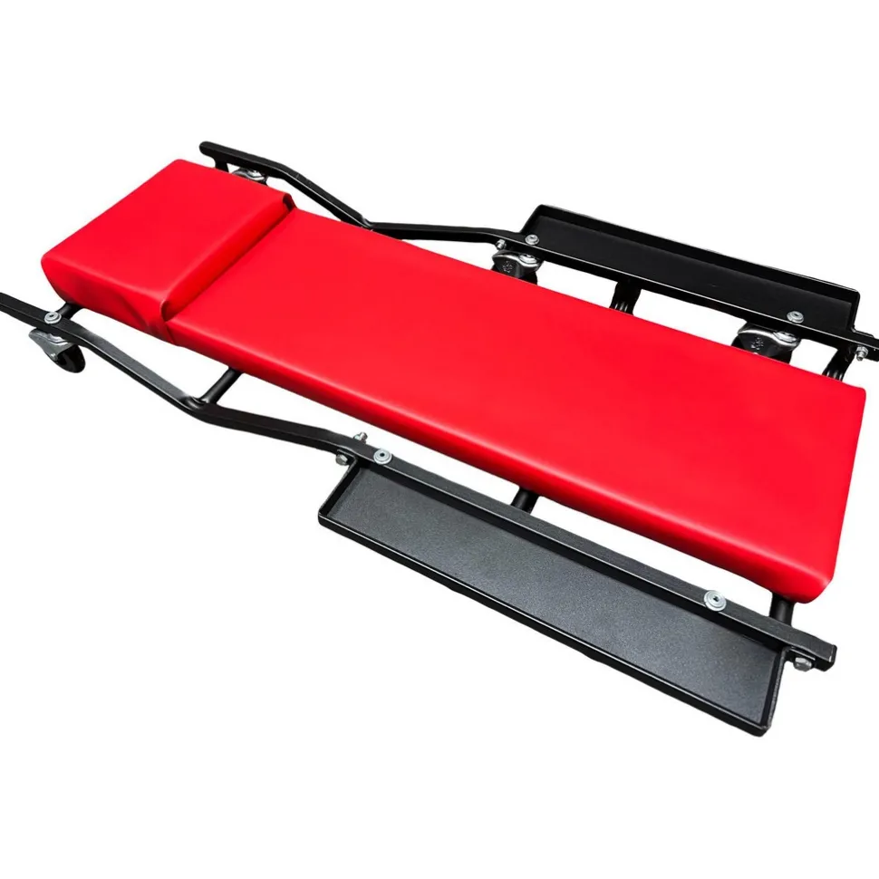 570 Lb Capacity, 6 Wheel Creeper with Storage Trays