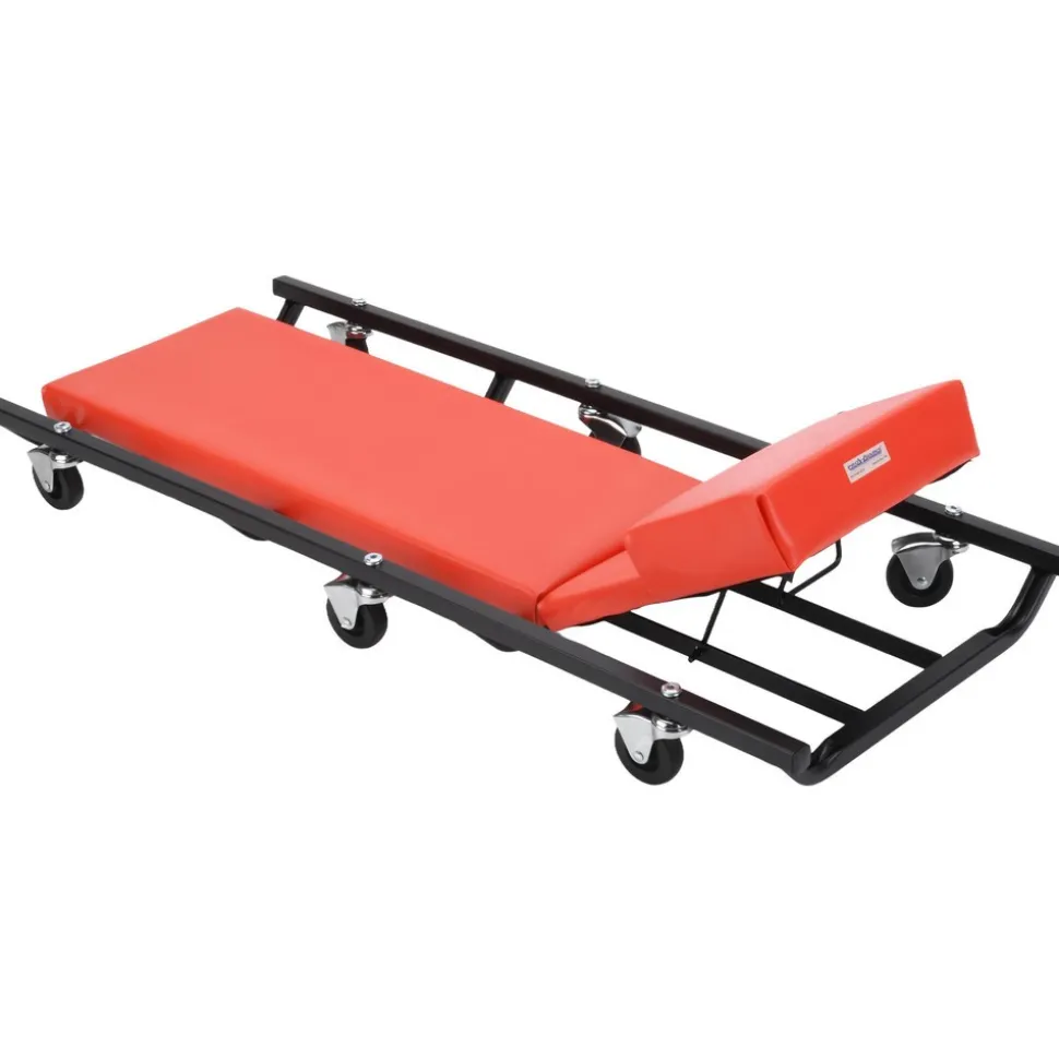 330 Lb Capacity, 6 Wheel Creeper with Adjustable Headrest