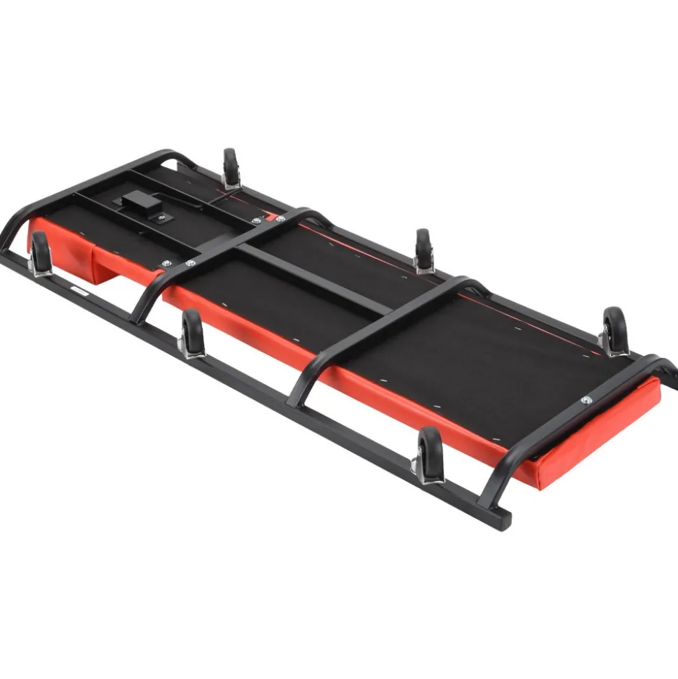 330 Lb Capacity, 6 Wheel Creeper with Adjustable Headrest