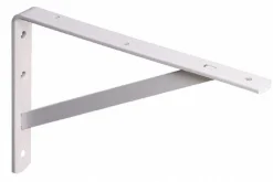 500 Lb Capacity, White Finish, L-Bracket