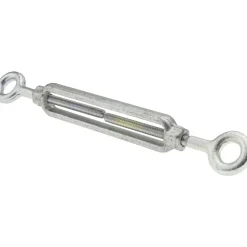 500 Lb Load Limit, 1/4" Thread Dia, 4" Take Up, Steel Eye & Eye Turnbuckle