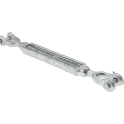 2,200 Lb Load Limit, 1/2" Thread Dia, 6" Take Up, Steel Jaw & Jaw Turnbuckle