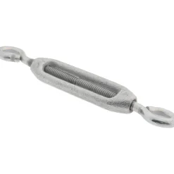 74 Lb Load Limit, 1/4" Thread Dia, 2-1/4" Take Up, Malleable Iron Eye & Eye Turnbuckle