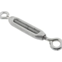 74 Lb Load Limit, 1/4" Thread Dia, 2-1/4" Take Up, Malleable Iron Eye & Eye Turnbuckle