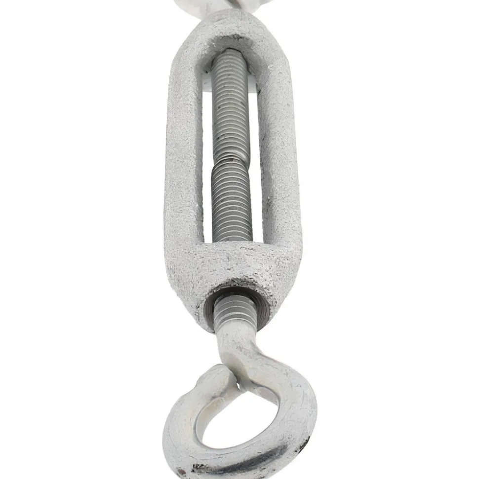 74 Lb Load Limit, 1/4" Thread Dia, 2-1/4" Take Up, Malleable Iron Eye & Eye Turnbuckle