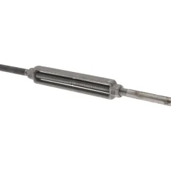 2,200 Lb Load Limit, 1/2" Thread Dia, 6" Take Up, Steel Stub & Stub Turnbuckle