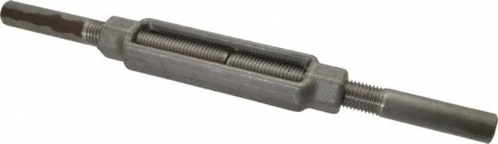 10,000 Lb Load Limit, 1" Thread Dia, 6" Take Up, Steel Stub & Stub Turnbuckle