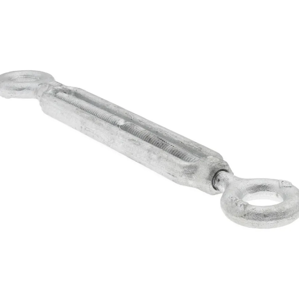 800 Lb Load Limit, 5/16" Thread Dia, 4-1/2" Take Up, Steel Eye & Eye Turnbuckle